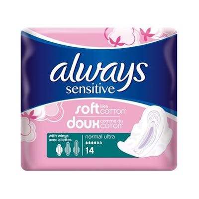 Always Sensitive Ultra Normal Plus with Wings 14 pcs