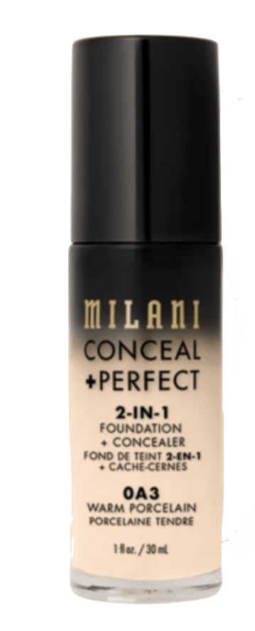 Milani Conceal + Perfect 2in1 Foundation + Concealer 0A3 Warm Porcelain 30 ml