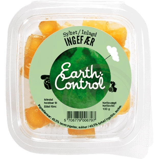 Earth Control Syltet Ingefær 100 g - 16.95 kr