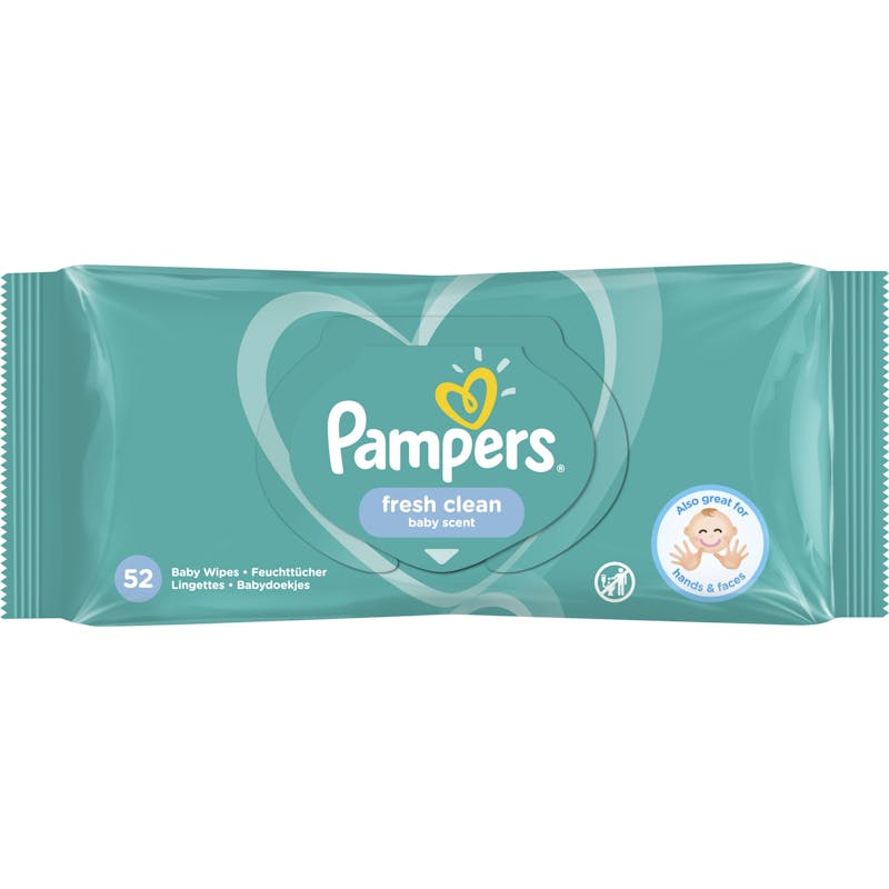 Pampers Baby Wipes Fresh Clean Baby Scent 52 stk