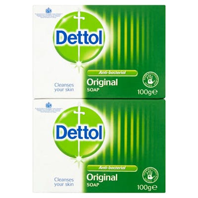 Dettol Original Antibacterial Soap Bar Duo 2 x 100 g