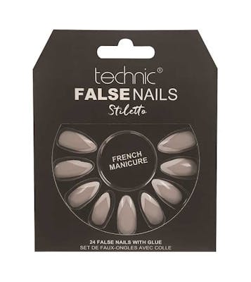 Technic False Nails Stiletto French Manicure 24 stk