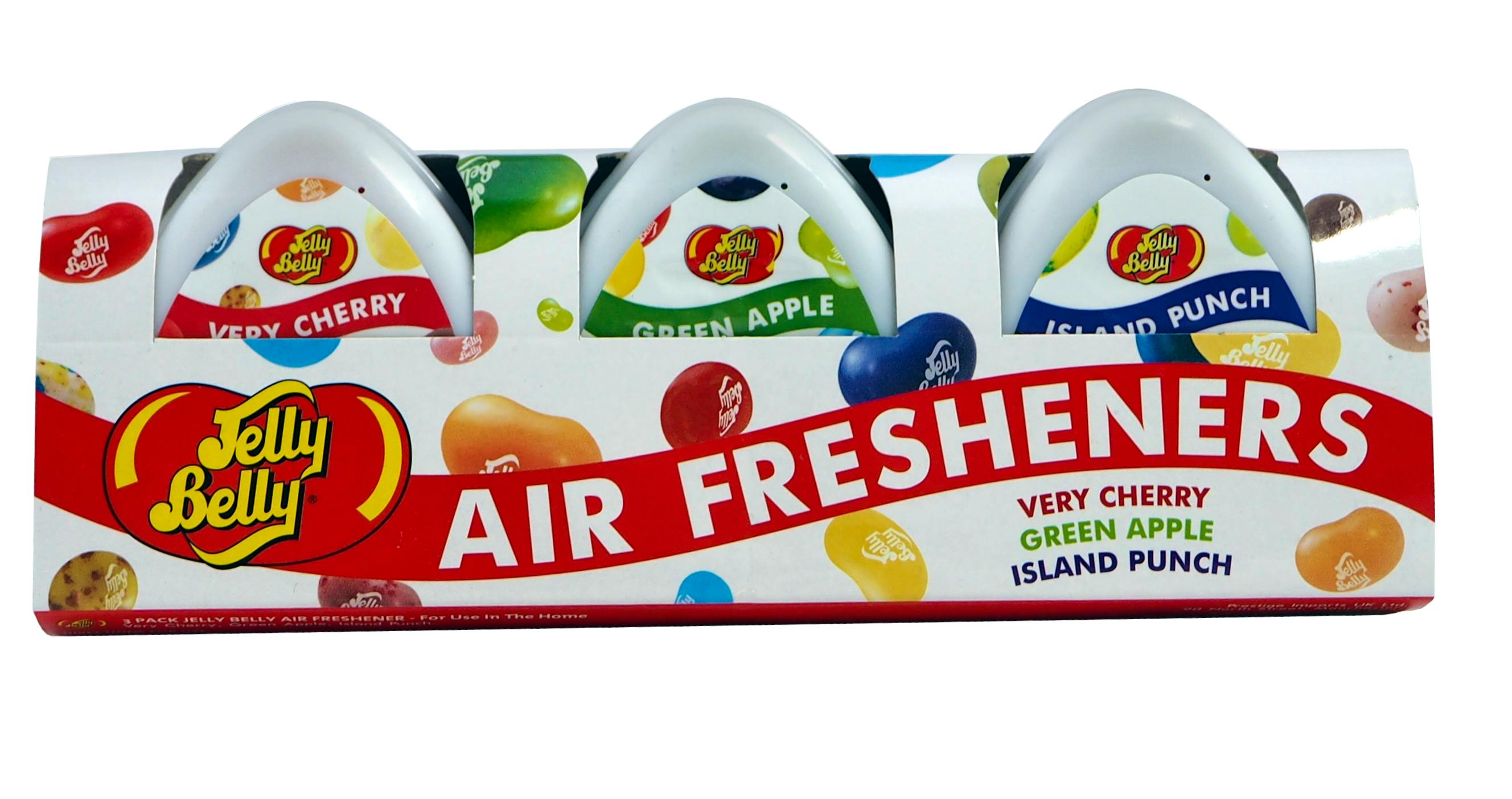 Jelly Belly Air Freshener Very Cherry, Green Apple & Island Punch 3 x 50 g 15.95 kr