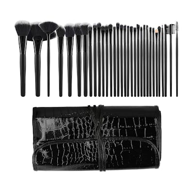 Tools For Beauty Makeup Brush Set Black 32 stk