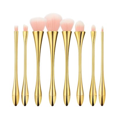 Tools For Beauty Makeup Brush Set Golden 8 stk