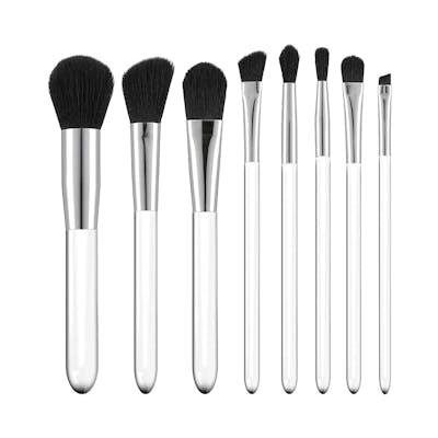 Tools For Beauty Makeup Brush Set Transparent 8 stk
