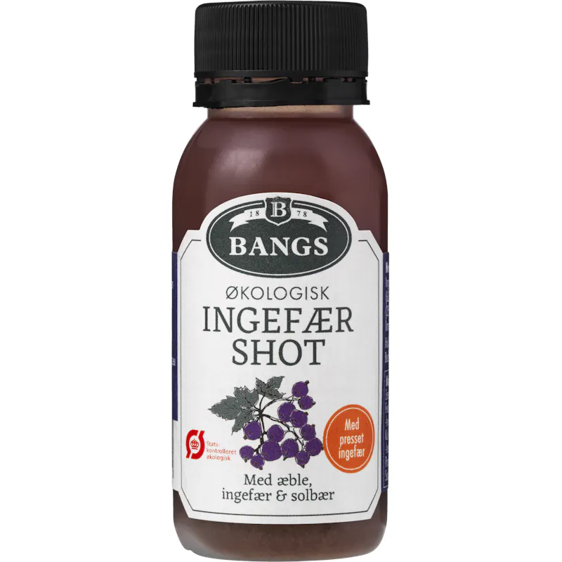 Bangs Ingefær Shot Med Æble & Solbær Øko 60 ml - 10.95 kr