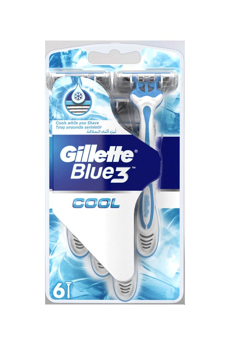 Gillette Blue3 Cool Disposable Razors 6 stk