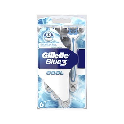 Gillette Blue3 Cool Disposable Razors 6 stk