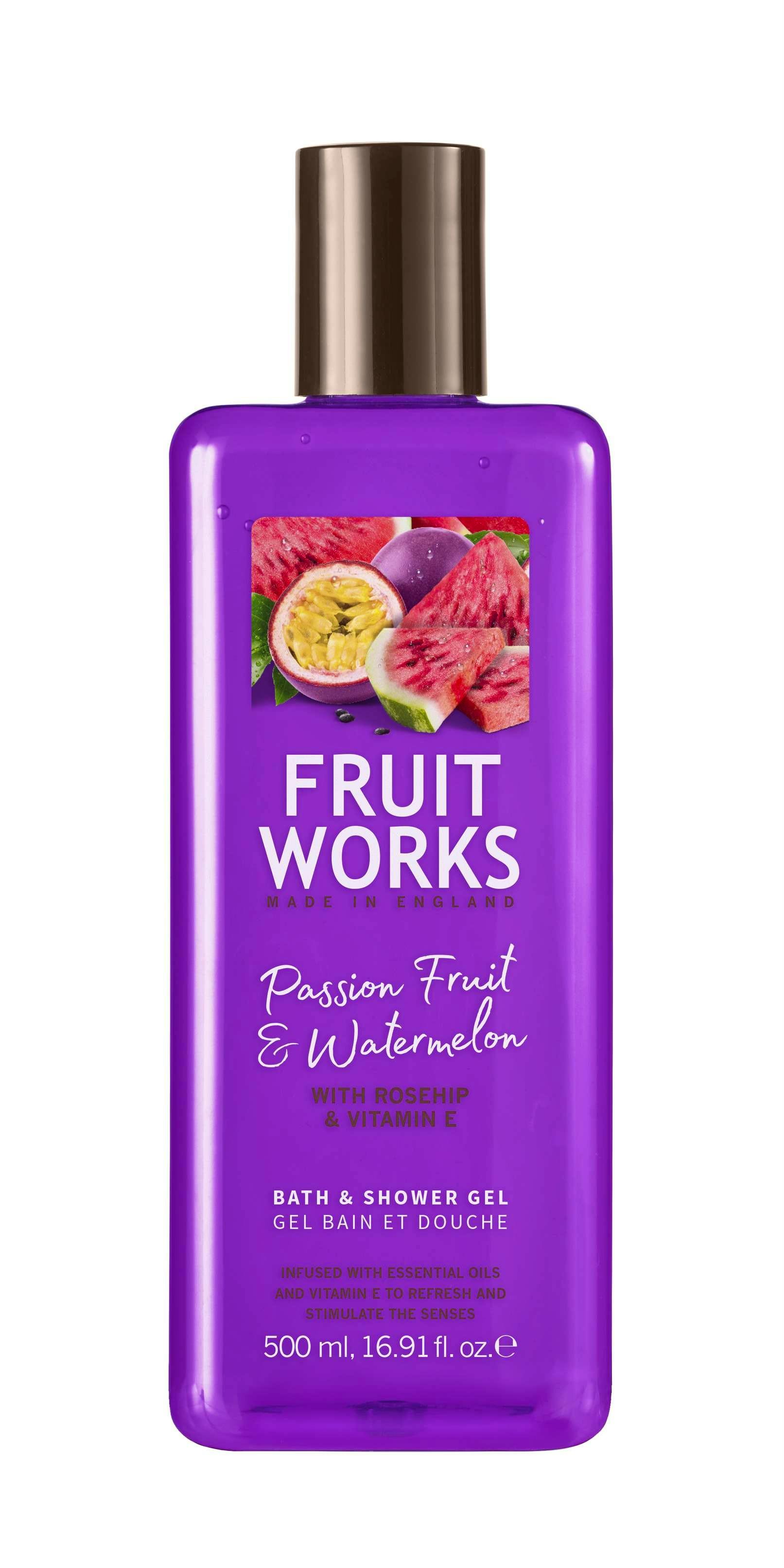 Fruit Works Passion Fruit & Watermelon Bath & Shower Gel 500 ml 4.49