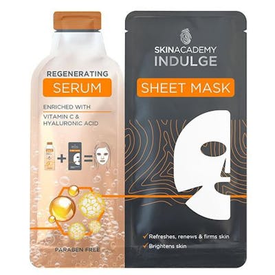 Skin Academy Indulge Regenerating Serum Sheet Mask 1 stk