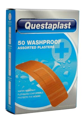 Questaplast Assorted Washproof Plasters 50 pcs