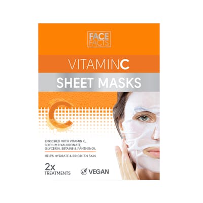 Face Facts Vitamin C Sheet Masks 2 pcs