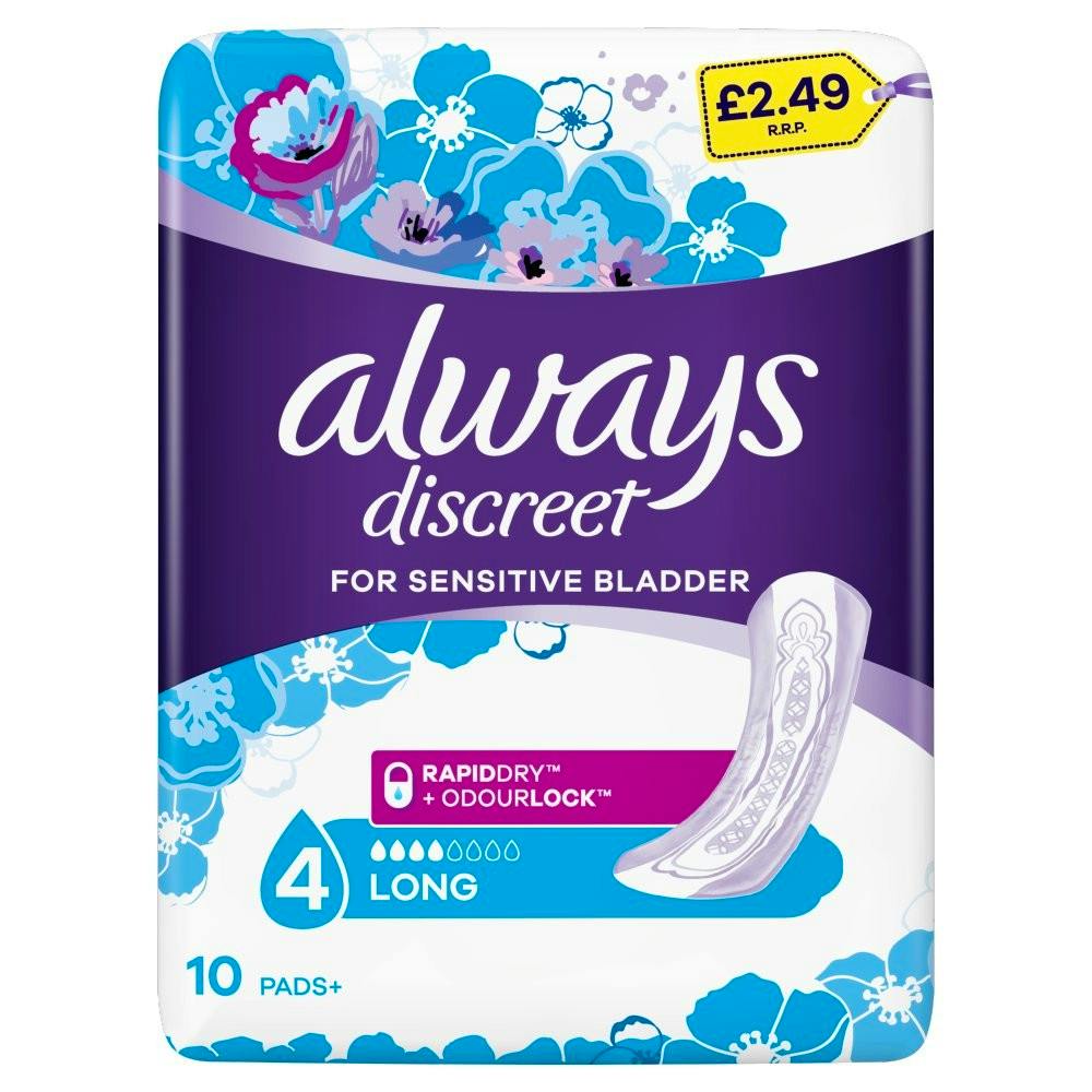 Always Discreet Long Sensitive Bladder 10 pcs - £2.25