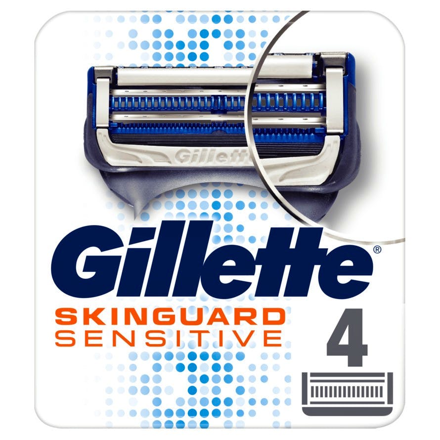 Cadeau Stoel Tolk Gillette Skinguard Sensitive Razorblades 4 st - 14.99 EUR - luxplus.be