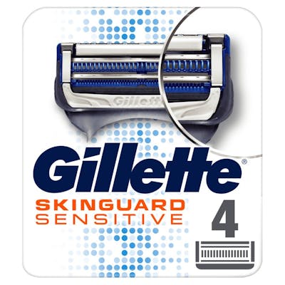Gillette Skinguard Sensitive partaterät 4 kpl