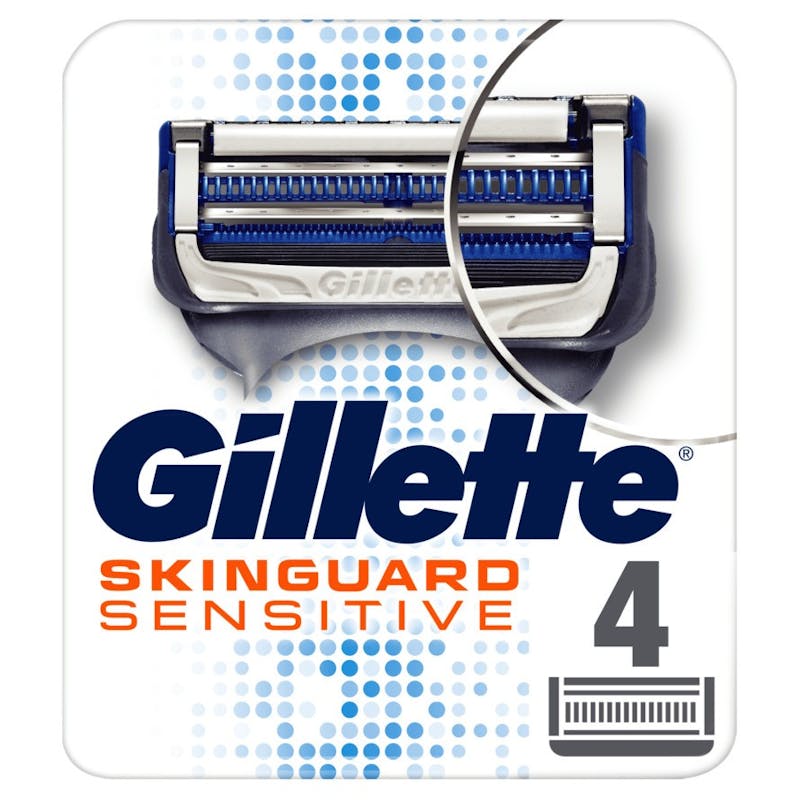 Kærlig gåde Minister Gillette Skinguard Sensitive Barberblade 4 stk - 119.95 kr