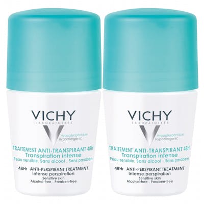 Vichy 48HR Anti-Perspirant Sensitive Deo Roll On Duo 2 x 50 ml