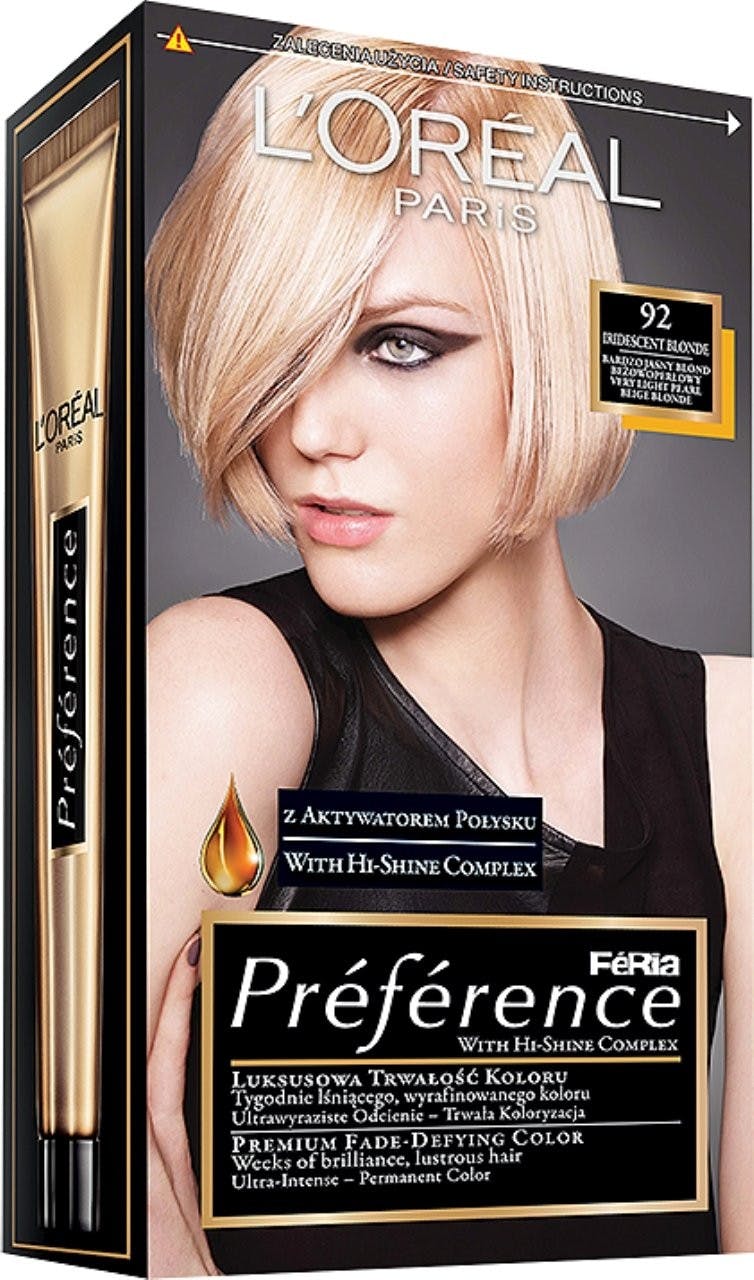 L'Oréal Paris Preference 92 Iridescent Blonde 1 st