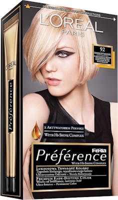 L&#039;Oréal Paris Preference 92 Iridescent Blonde 1 kpl