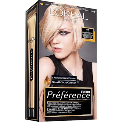 L&#039;Oréal Paris Preference 92 Iridescent Blonde 1 st