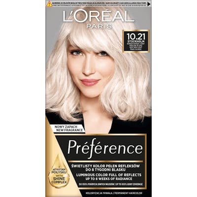 L'Oréal Preference Z2 10.21 Stockholm Very Light Pearl Blonde 1 stk
