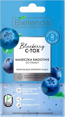 Bielenda Blueberry C-TOX Moisturizing &amp; Brightening Smoothie Mask 8 g
