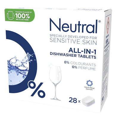 Neutral All-In-1 Dishwasher Tablets 28 st