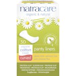 NatraCare Organic Cotton Panty Liners Curved 30 stk