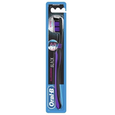 Oral-B Allrounder Black Toothbrush Medium 1 pcs