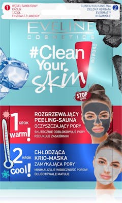 Eveline Clean Your Skin Scrub &amp; Krio Mask 2 x 5 ml
