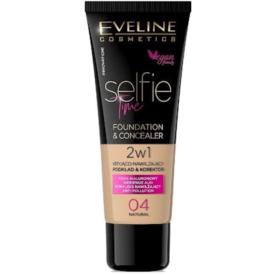 Eveline Selfie Time Foundation &amp; Concealer 04 Natural 30 ml