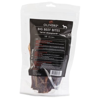 Olivers Big Beef Bites 10 st