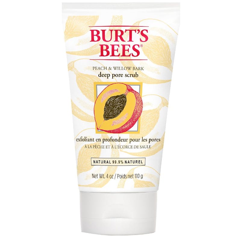 Burt&#039;s Bees Peach &amp; Willow Bark Deep Pore Scrub 110 g