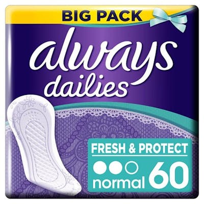 Always Dailies Pantyliners Normal 60 st