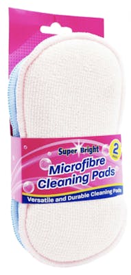 Super Bright Microfibre Cleaning Pads 2 st
