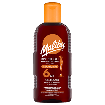 Malibu Dry Oil Gel With Carotene SPF6 200 ml