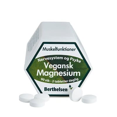 Berthelsen Magnesium Vegansk 250 mg 90 kapsler