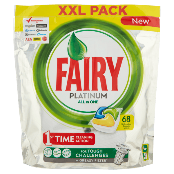 Fairy Platinum All In One Dishwasher Tablets 68 stk 79.95 kr