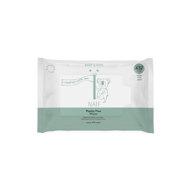 Naïf Care Plastic Free Baby Wipes 54 st