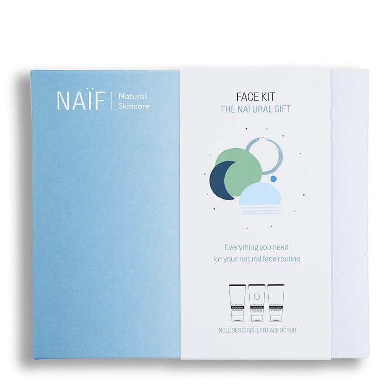 Naïf Care The Face Kit Day Cream &amp; Night Cream &amp; Face Scrub 3 x 50 ml