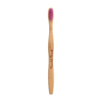 The Humble Co. Humble Brush Adult Bamboo Toothbrush Purple Soft 1 stk