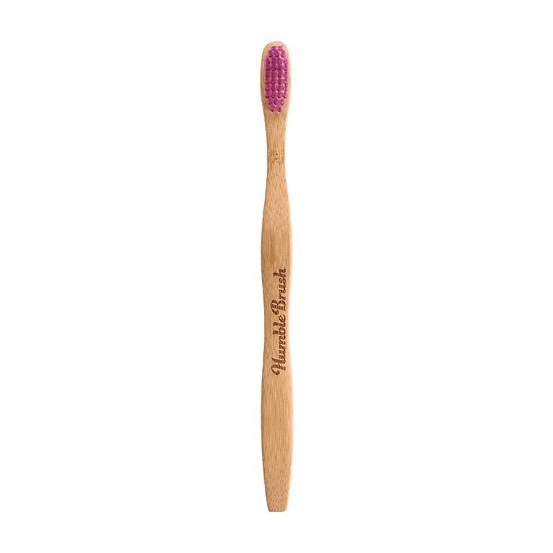 The Humble Co. Humble Brush Adult Bamboo Toothbrush Purple Soft 1 pcs
