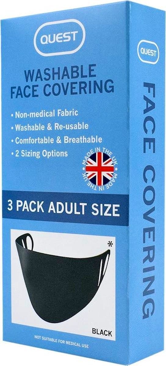 Quest Face Mask Adult 3 kpl
