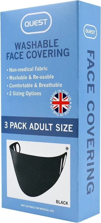Quest Face Mask Adult 3 pcs