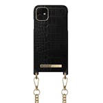 iDeal Of Sweden Phone Necklace Case iPhone 11 Jet Black Croco iPhone 11