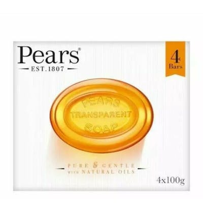 Pears Amber Soap Bars 4 x 100 g