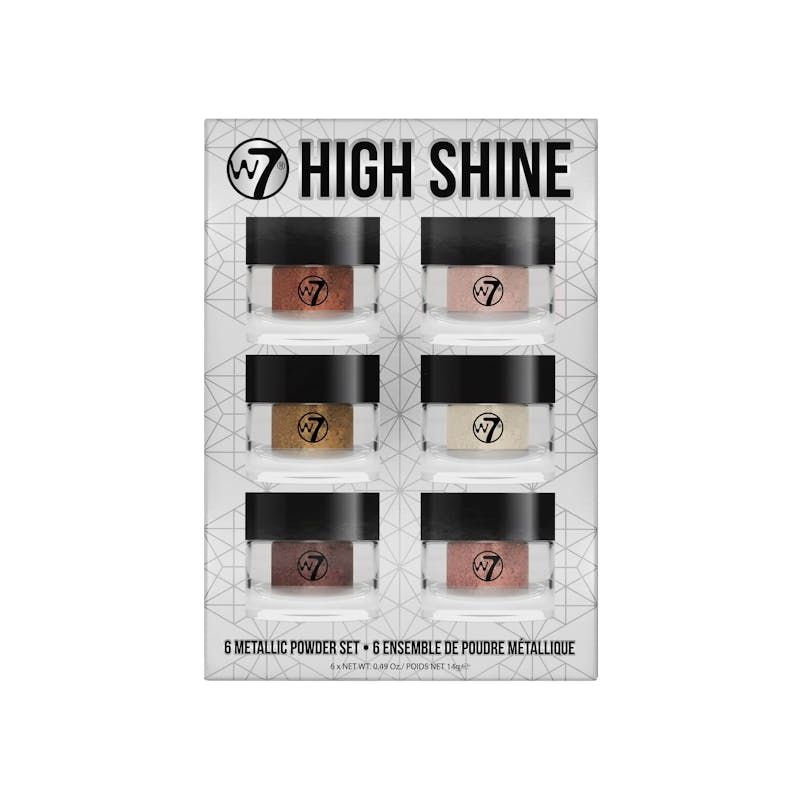 W7 High Shine Metallic Powder Set 6 x 14 g