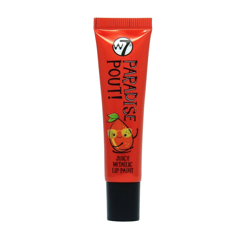 W7 Paradise Pout! Juicy Metallic Lip Paint Mouthwatering Mango 13 ml