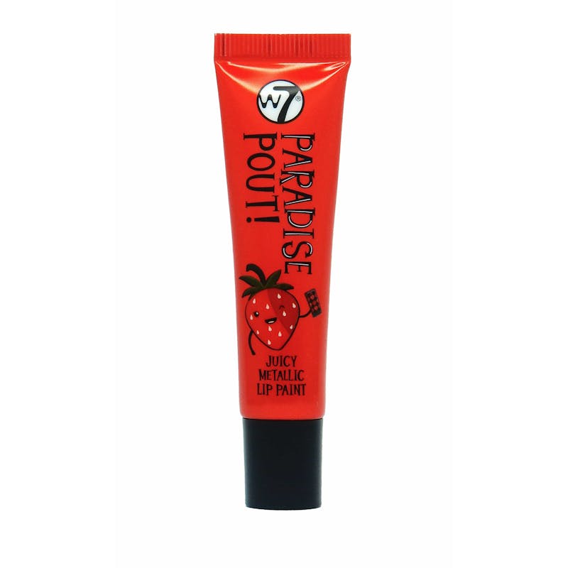 W7 Paradise Pout! Juicy Metallic Lip Paint Sensuous Strawberry 13 ml